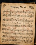 A heavily annotated musical score