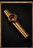 A gold kazoo